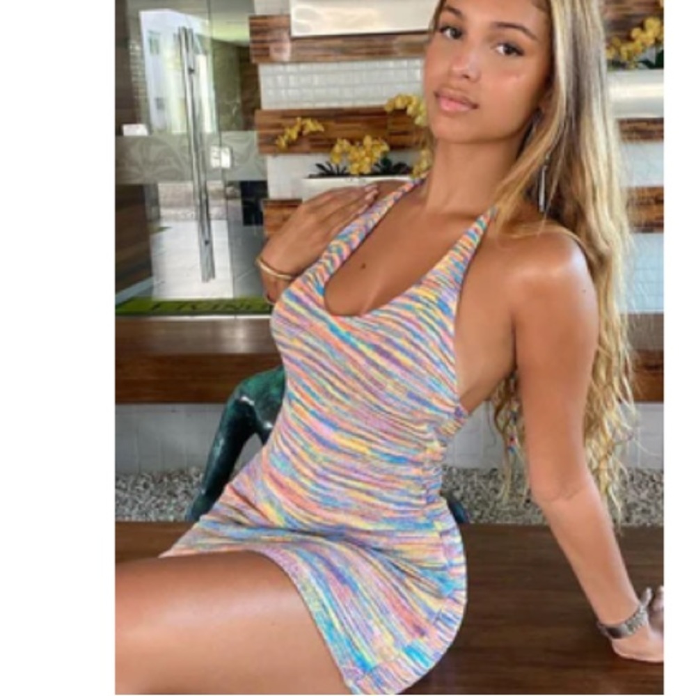 Beach Day sweater Mini Dress- Fashion Nova